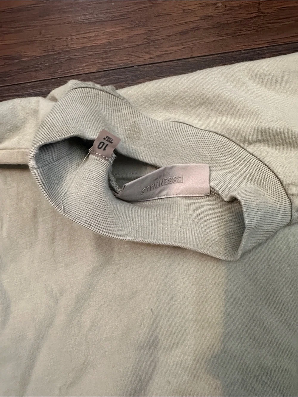 Fear of God ESSENTIALS Short Sleeve Tee in Sage Green
